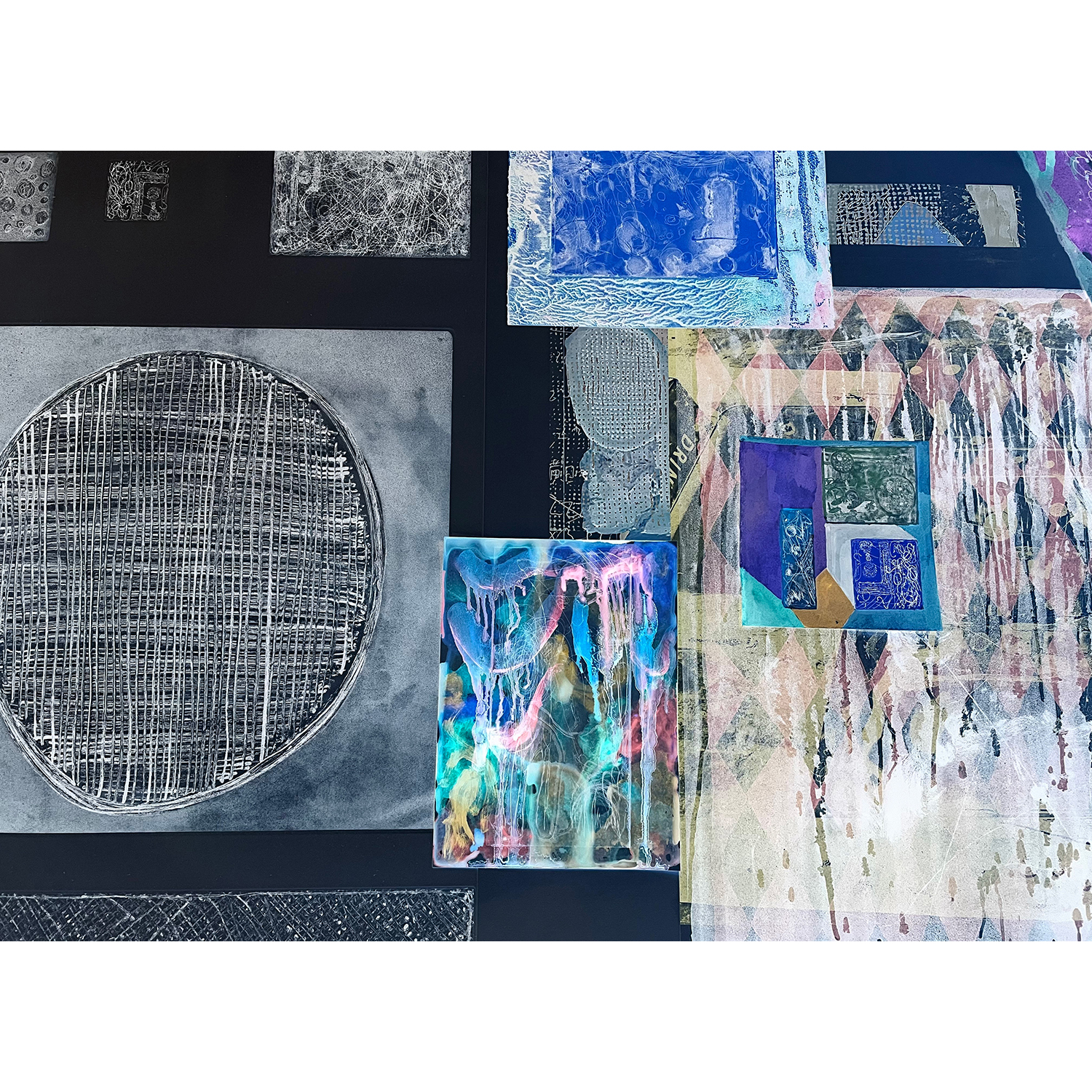 篠原 有司男 初期作品「梅」版画 リトグラフ